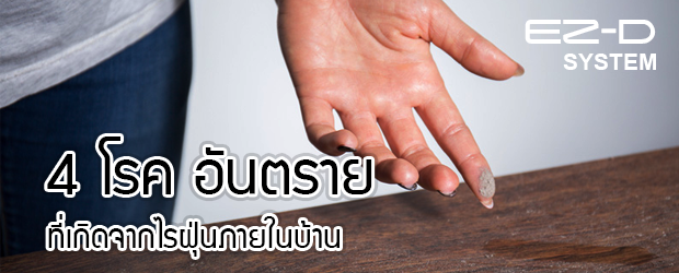 4 โรคอันตรายที่เกิดจากไรฝุ่นภายในบ้าน