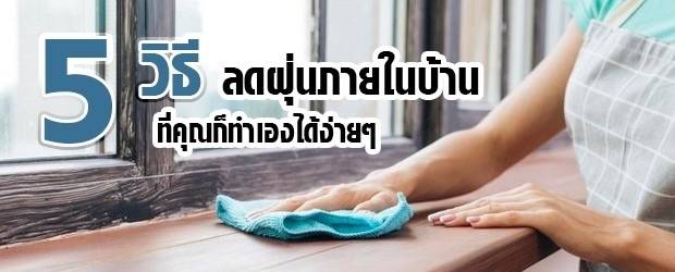 5 วิธีลดฝุ่นภายในบ้าน